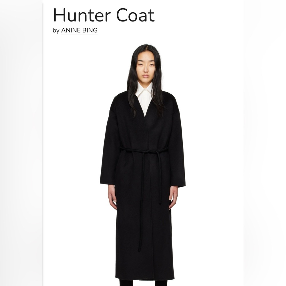 Anine Bing Black Hunter Pea Coat